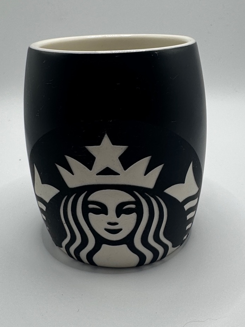 Starbucks Black and Cream Siren Ceramic Mug